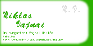 miklos vajnai business card